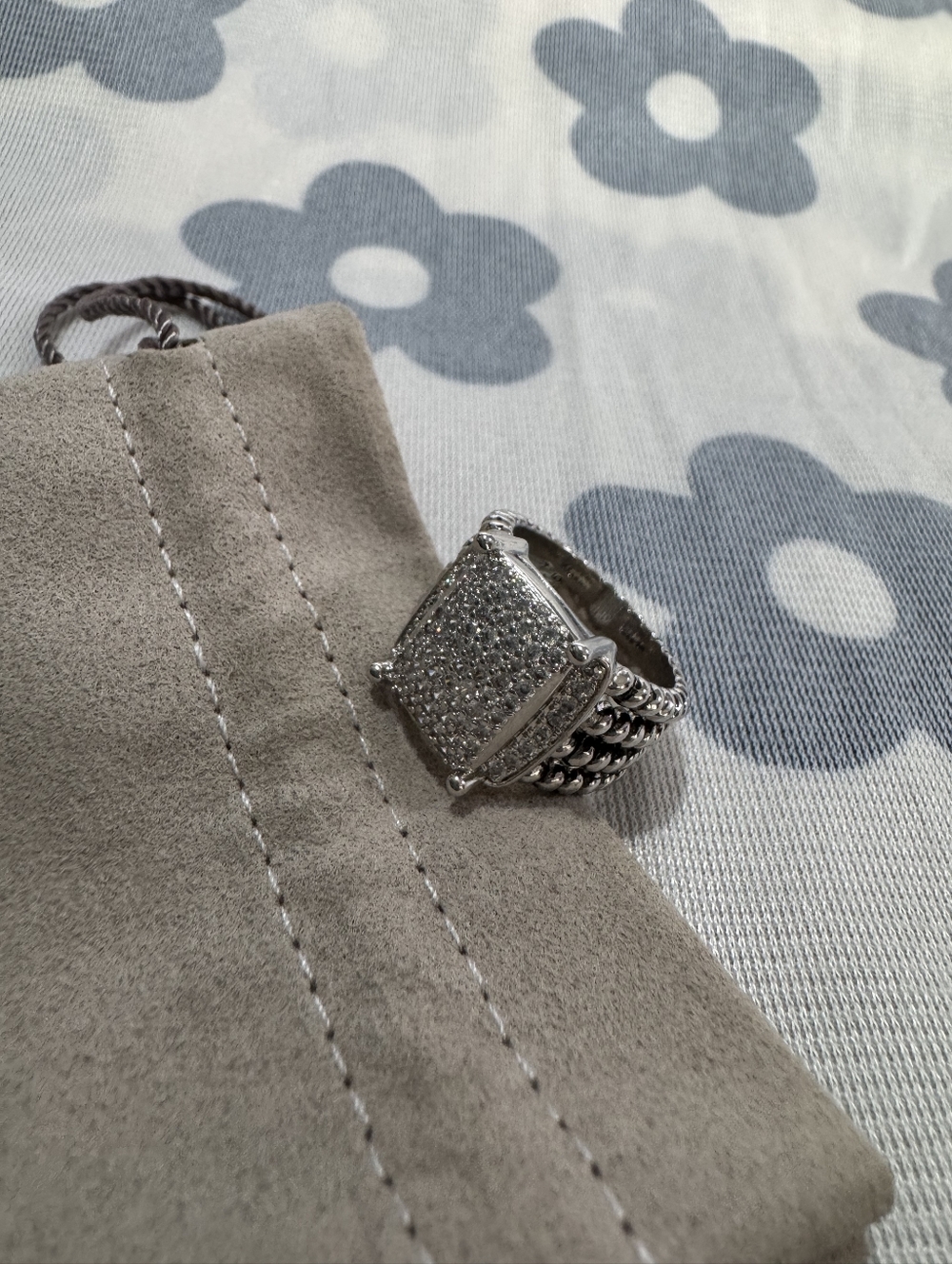 David Yurman 925 Sterling Silver Cable Ring